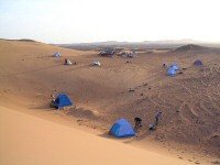 Le campement au rveil